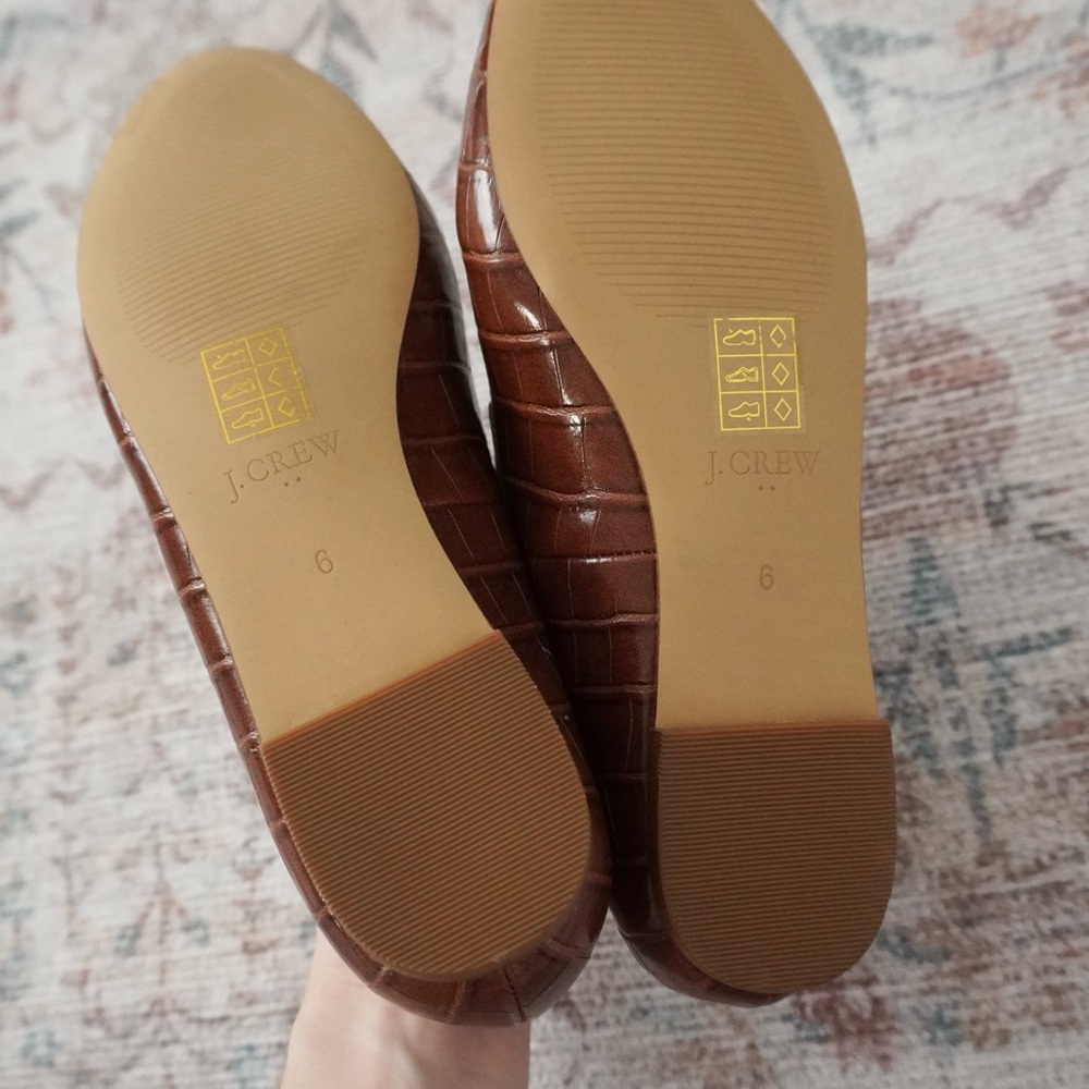 J. Crew Crocodile Embossed Loafers - Picture 4 of 4